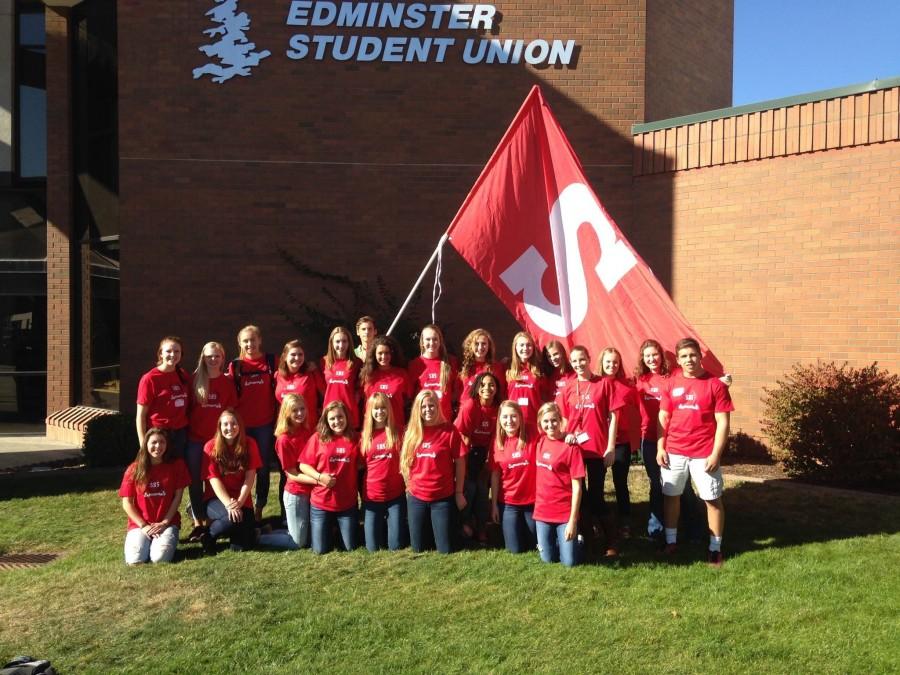 Caroline Suppiger attended a Regional Leadership Conference with the rest of SHS Student Leadership in October 2014. Her role as IASC President in 2015-16 will include organizing this event next year. Suppiger is fourth from the right in the bottom row of this photo.