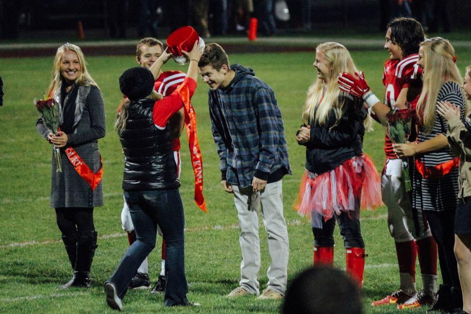 Senior homecoming royalty was announced. Madi Schoening won Homecoming Queen and Cooper King won Homecoming King.
