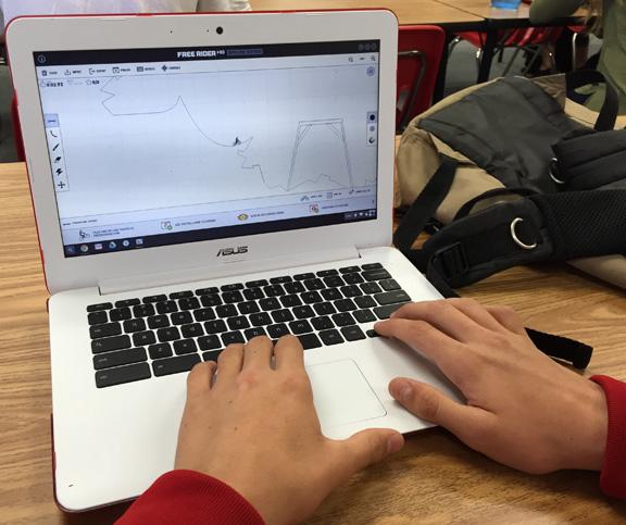 Many students turn to Line Rider for entertainment during class. This is just one of the games that remains unblocked and playable on the Chromebooks.