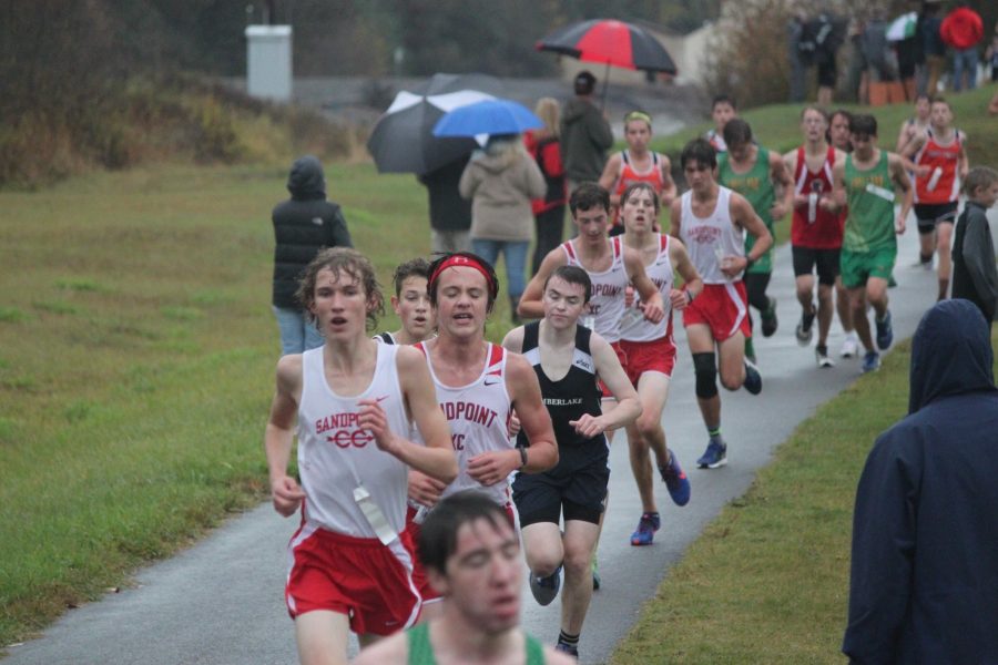 The SHS cross country teams participated on Oct. 8 at Travers Park. Despite rainy weather, the JV boys placed first. 