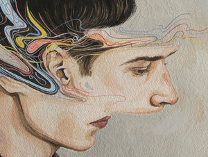 Henrietta Harris - @henriettaharris
One look at Henriettas art, and it can be easy to feel emotional. She focuses mainly on portraits, but most of them are distorted in one way or another. Ultimately, her art feels very deep.