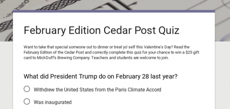 CP FEBRUARY EDITION QUIZ