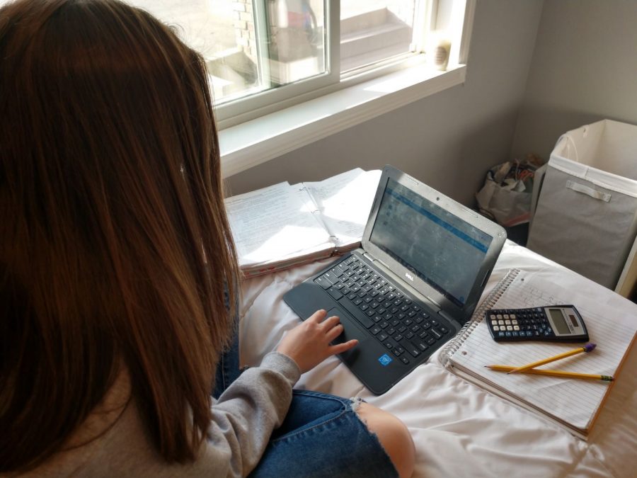 Students have shifted to working online from home as a part of “Distance Learning.”